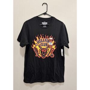 NWT Netflix Stranger Things Hellfire Club Graphic Tee - Men's Medium